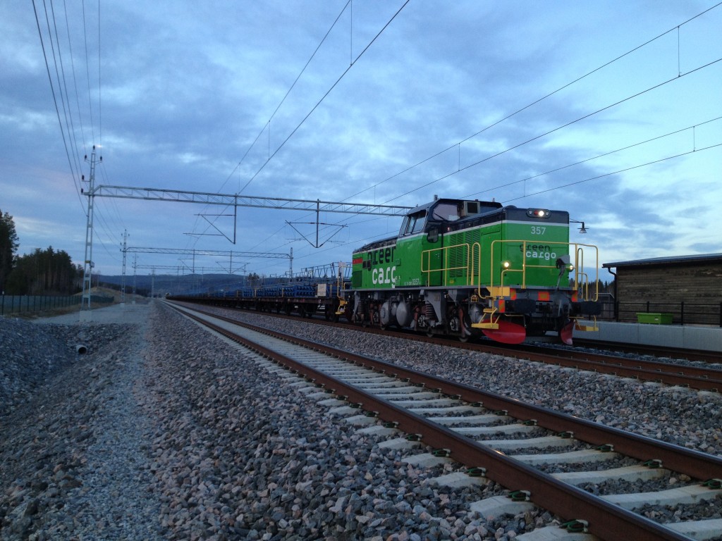 Övergången från ATC till ERTMS gick klockrent i Prästmon och vi fick körtillstånd in i Västeraspby. 